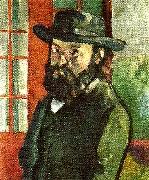 Paul Cezanne sjalvportratt painting